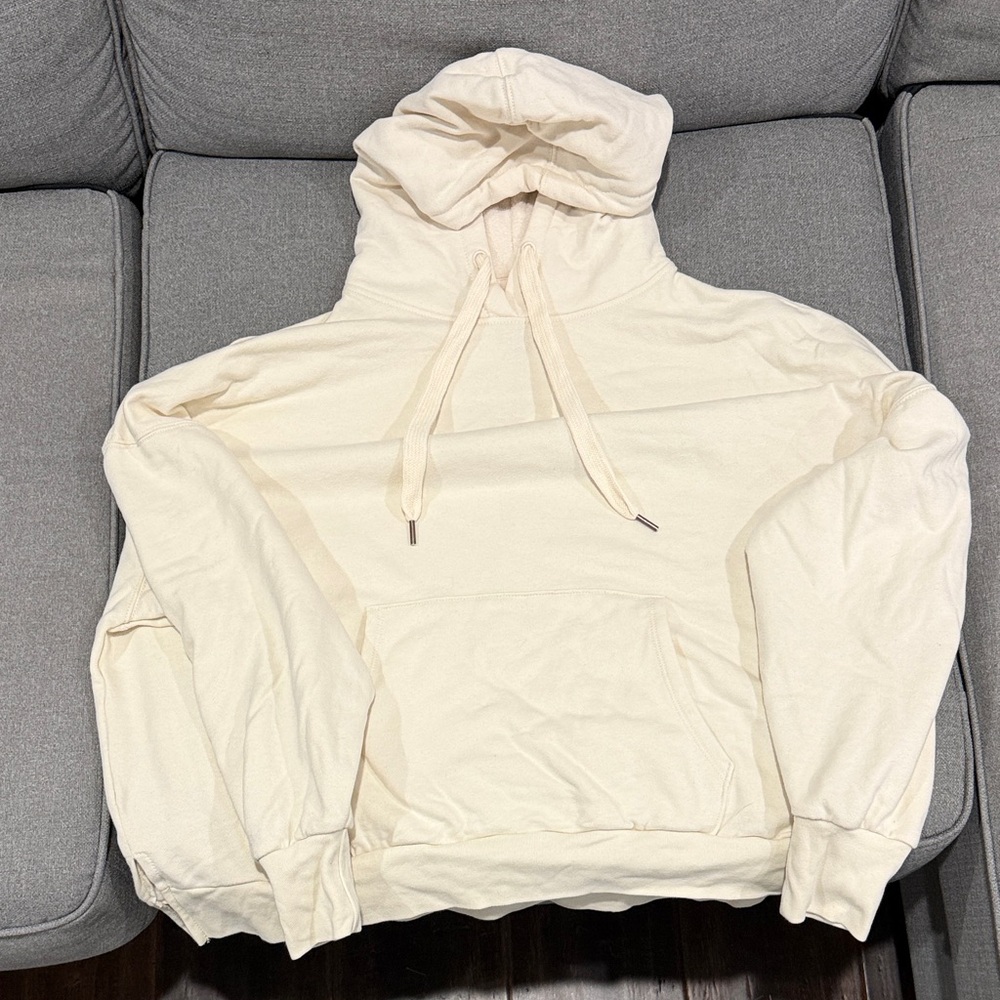 American Eagle Outfitters Cream Hoodie